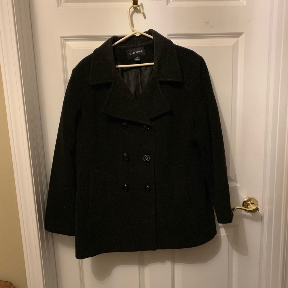 Black pea coat